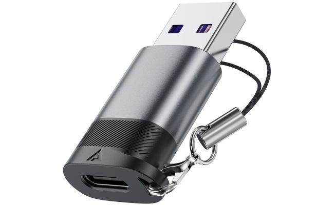 ACEFAST J8 USB-C Female to USB-A Male Adapter 10Gbps Data Transfer Fast Charging Converter